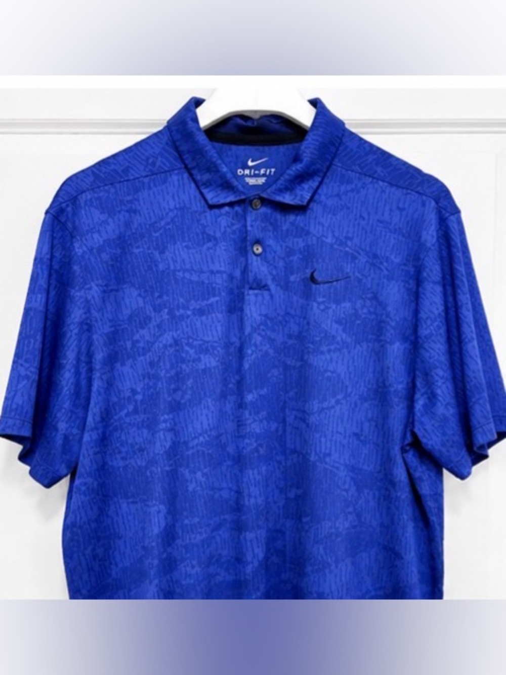 Nike Royal Blue Dri-FIT Polo Shirt - Large